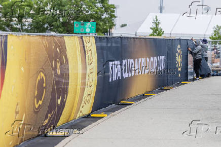 Preparations for the first match of the FIFA Club World Cup