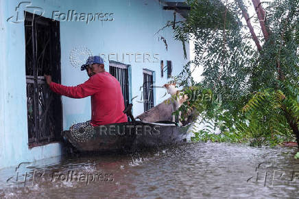 Heavy rains in Puerto Carreno