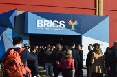 Chegada dos Chefes de Estado na cerimônia de abertura do Fórum Empresarial dos Brics