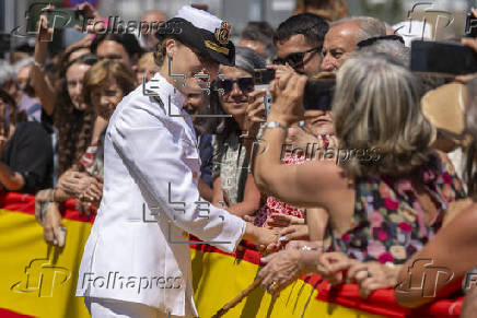 Leonor recibe el título de Hija Adoptiva de Marín (Pontevedra)