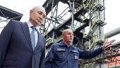 Russian President Vladimir Putin visits the Magnitogorsk Iron and Steel Works