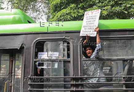 Protests in Delhi after student set herself on fire at college in Odisha