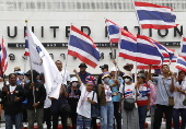Rally outside UN amid escalating Thai-Cambodian border dispute