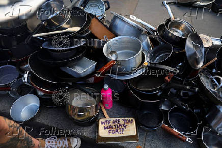 Pro-Palestinian protest outside Downing Street in London