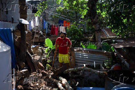 Aftermath of an earthquake, in Comapa