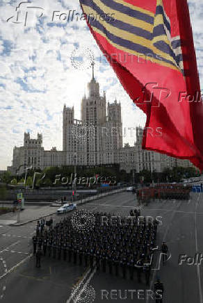 Rehearsal for Victory Day parade in Moscow