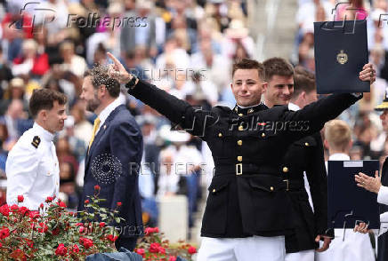 Graduation and Commissioning Ceremony at the U.S. Naval Academy in Annapolis, Maryland