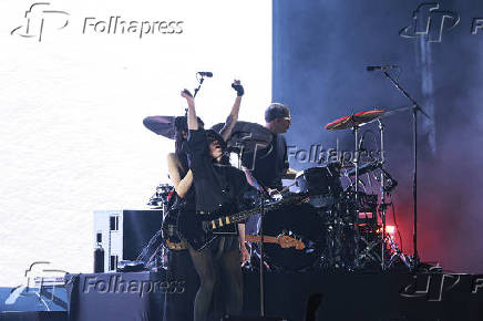 Show da cantora st. Vicent no festival popload em são paulo