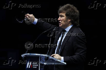 Argentine's President Milei attends the Madrid Economic Forum