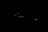 Missiles launched from Iran are seen from Tubas