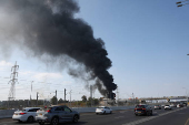 Aftermath of missile attack from Iran on Israel