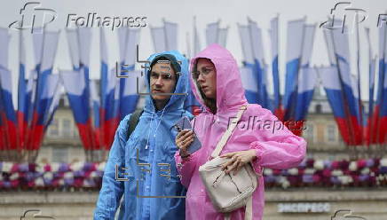 A rainy day in Moscow
