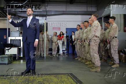 U.S. Vice President JD Vance delivers remarks in Los Angeles