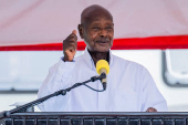 FILE PHOTO: Uganda's President Yoweri Museveni delivers the 2025 State of the Nation Address at Kololo Ceremonial Grounds, in Kampala