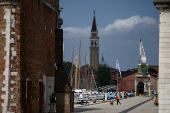 Venice ahead of the expected wedding of Amazon founder Jeff Bezos and Lauren Sanchez