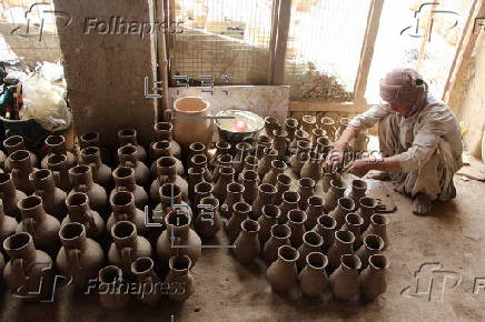Traditional pottery factory in Kandahar