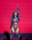 Katy Perry performs at the Kia Forum in Inglewood, California