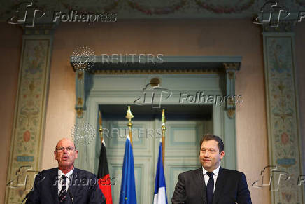 German Finance Minister Klingbeil and French Finance Minister Lombard meet in Genshagen
