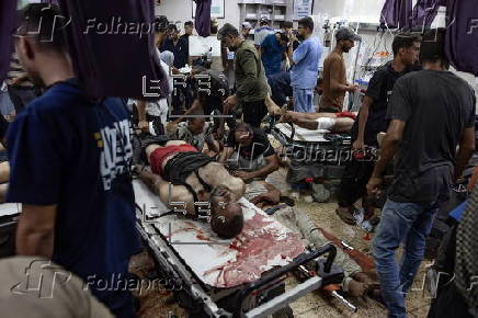 Hundresds of patients received at Nasser Hospital in Khan Younis