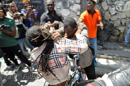 Laurent Saint-Cyr formally assumes presidency of Haiti's Transitional Council, in Port-au-Prince