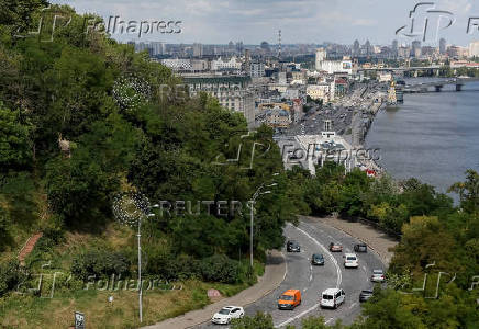A view shows the Ukrainian capital Kyiv