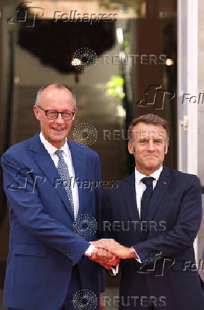 France's Macron and Germany's Merz attend a Franco-German cabinet meeting in Toulon