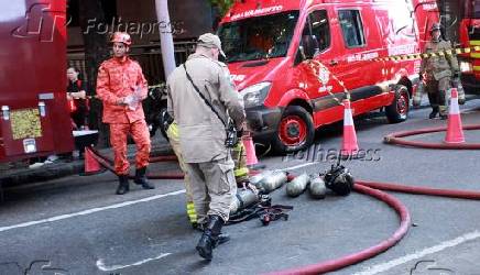 Incêndio na rua riachuelo centro do rio de janeiro.