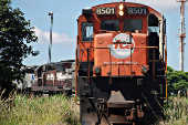  Antiga locomotiva da FCA (Ferrovia Centro Atlântico), em Uberaba (MG)