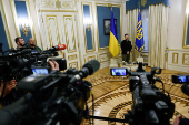 Ukraine's President Zelenskiy attends press conference in Kyiv