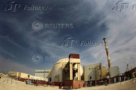 FILE PHOTO: General view of Bushehr nuclear power plant, 1,200 km south of Tehran