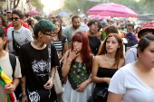 March in favor of full decriminalization of cannabis, in Mexico City