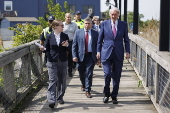 Senator Markey tours Chelsea and Everett after flood resilience funding cut