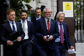 Former Sinn Fein President Gerry Adams departs the High Court, in Dublin