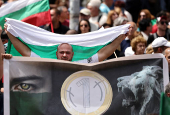 Protest against Bulgaria's plans of joining the euro zone in Sofia