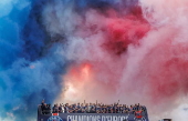 PSG victory parade on Champs Elysee