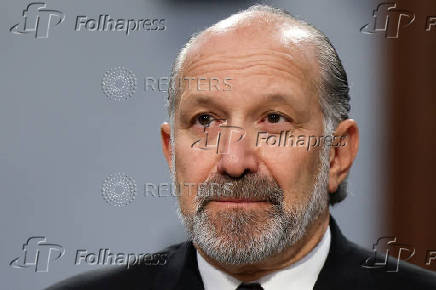 U.S. Secretary of Commerce Howard Lutnick testifies before a House Appropriations Committee in Washington