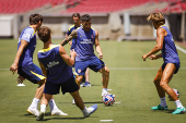 Entrenamiento del Atlético de Madrid en Los Ángeles