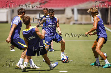 Entrenamiento del Atlético de Madrid en Los Ángeles