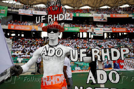 Ivory Coast ruling party holds congress, in Anyama