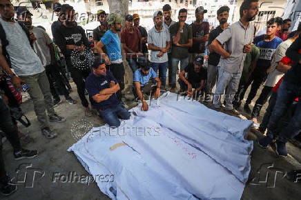 Aftermath of overnight Israeli strikes, in Gaza City