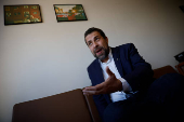 Guilherme Boulos durante entrevista na Câmara dos Deputados