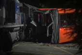 Acidente de trem e onibus