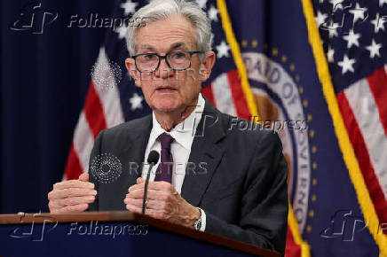 U.S. Federal Reserve Chair Jerome Powell holds a press conference, in Washington