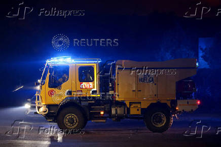 Wildfire in Tres Cantos, near Madrid