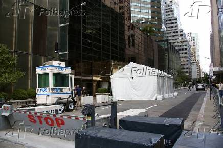 tráfego pesado em manhattan devido à unga 80.