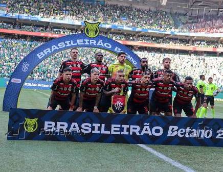 Partida entre Palmeiras e Flamengo