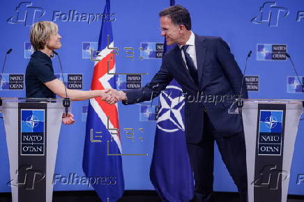 Icelandic Prime Minister Kristrun Frostadottir visits NATO Headquarters in Brussels