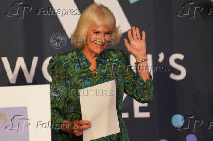 Britain's Queen Camilla attends the Women's Prize for Fiction and Nonfiction event in London