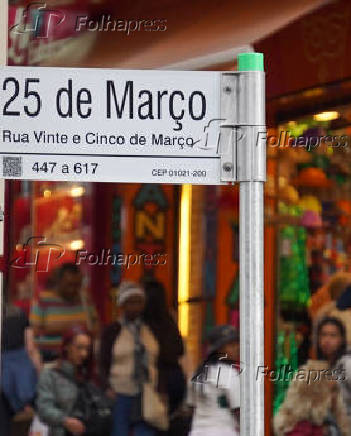 Movimentação na região da 25 de Março