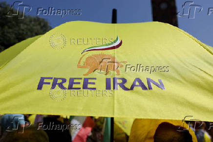 Protest against the Iranian regime, in Berlin